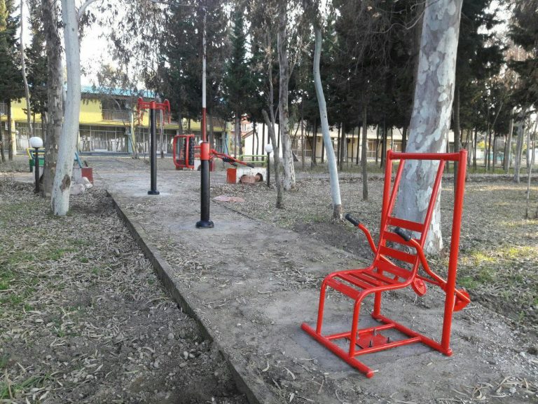 Body building equipments of park